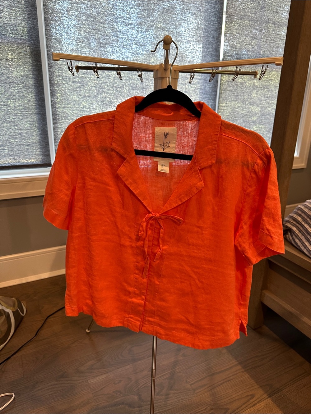 Orange Linen Shirt by Calypso